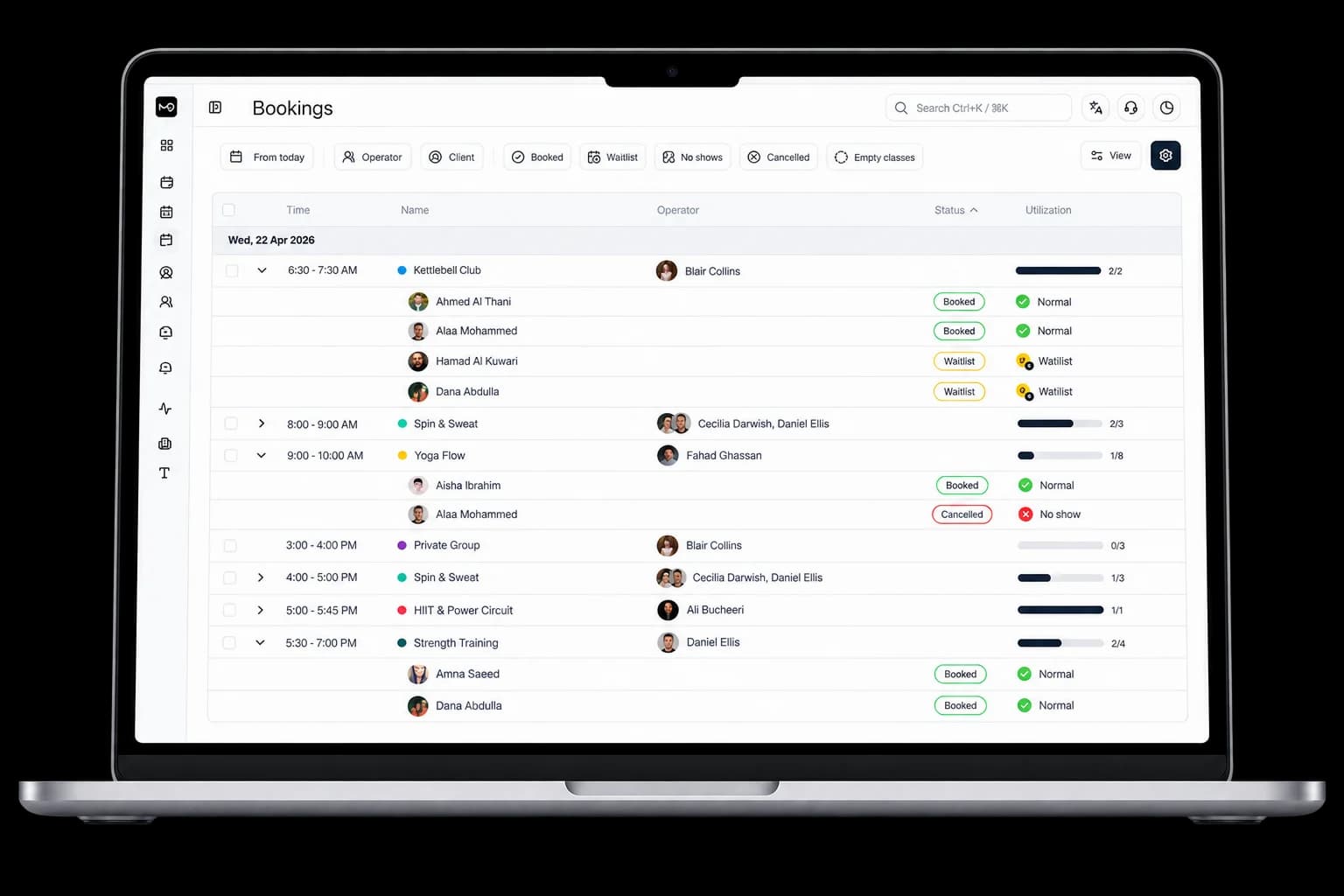 Gym Dashboard