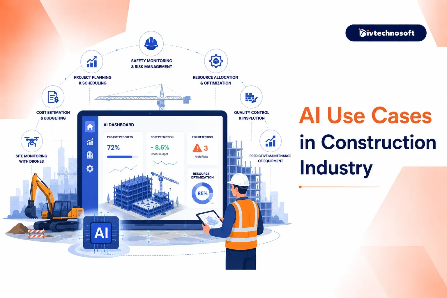 AI Use Cases in the Construction Industry | Divtechnosoft